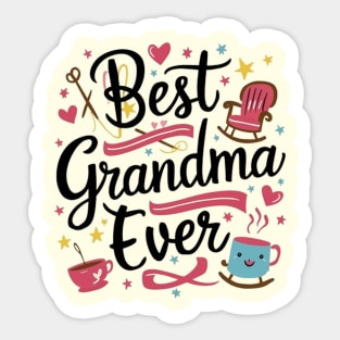 Best grandma ever Sticker